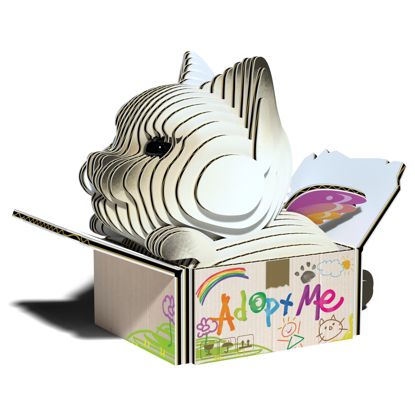 EUGY Cat - Mocha 3D Puzzle-1