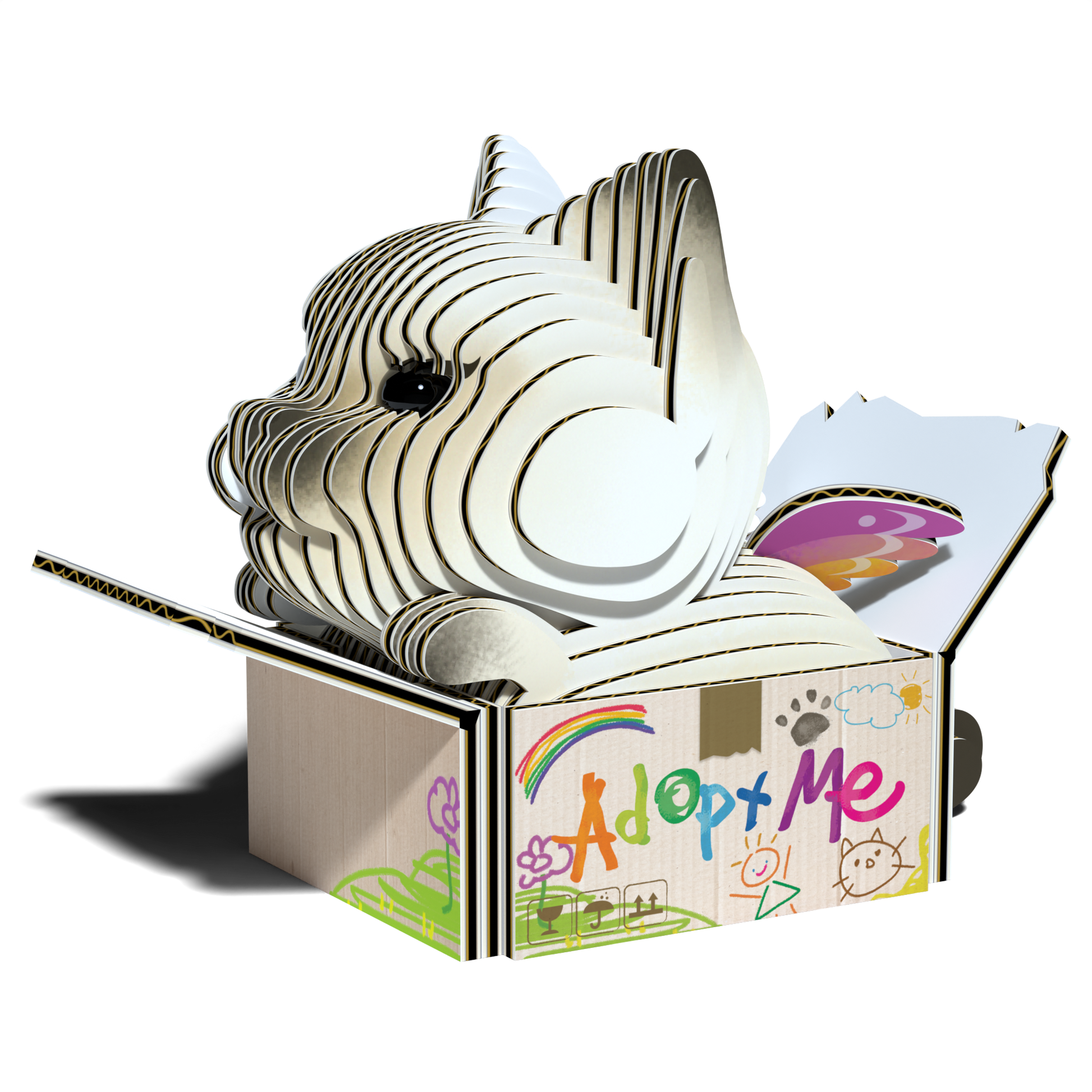 EUGY Cat - Mocha 3D Puzzle-1