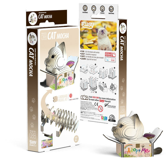 EUGY Cat - Mocha 3D Puzzle-0